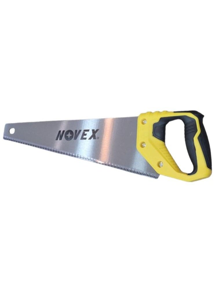 NOVEX NHT-HS-005 Professional 16" (400 mm) Hand Saw | Heavy-Duty Wood Cutting | Precision Teeth | Ergonomic Soft-Grip Handle - Image 1